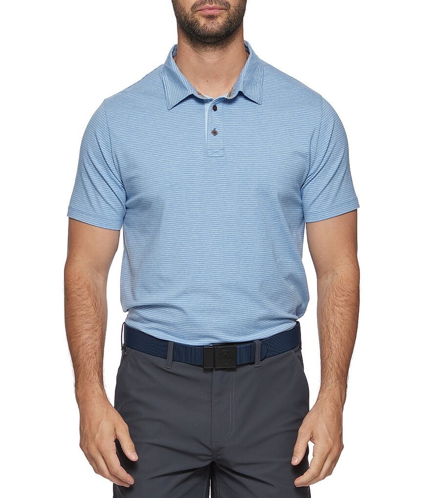 

Рубашка-поло в полоску с короткими рукавами и флагом Hastings Flag and Anthem, синий