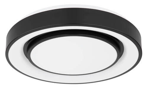 

Светодиодный потолочный светильник Globo, 38x7,5 см, опал/черный