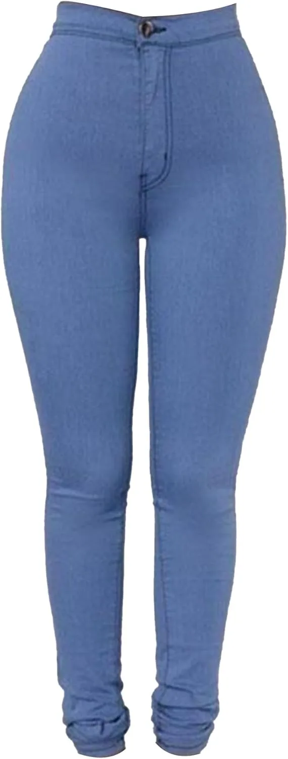 

Женские классические джинсы с высокой посадкой, скинни и эффектом подтяжки QOAAIE