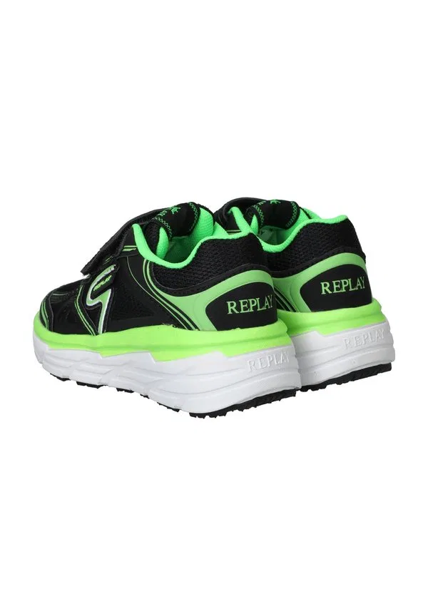 Детские кроссовки js910003t christal Replay, Black/Fluo Green — фото 4