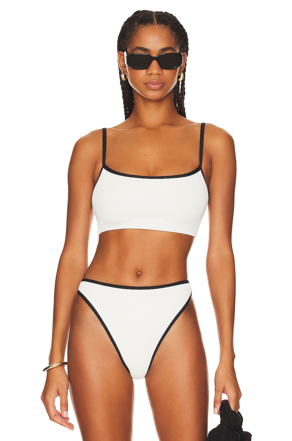 

Топ бикини L*SPACE Adalyn, цвет Cream & Black