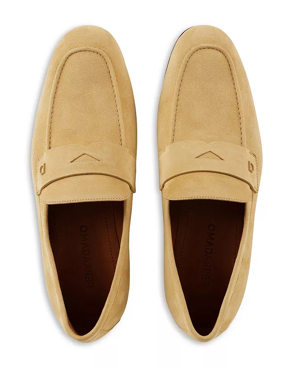 Мужские замшевые лоферы Tiberio. Ferragamo, бежевый — фото 2