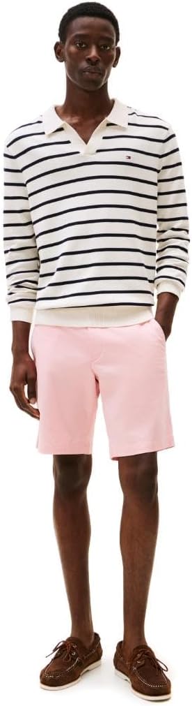Мужские повседневные хлопковые шорты Tommy Hilfiger длиной 9 дюймов с эластичным ремешком, также доступны в размерах для больших и высоких женщин., Pink Shade — фото 3