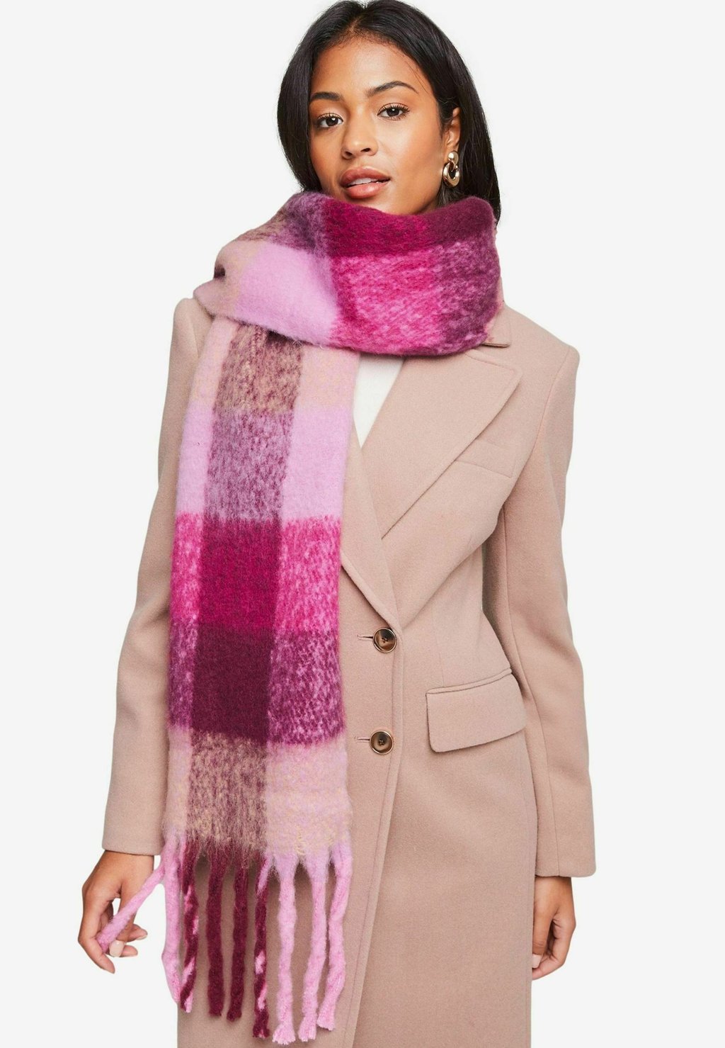 

Шарф SUPER SOFT PRINTED BRUSHED REGULAR FIT Lipsy, розовый
