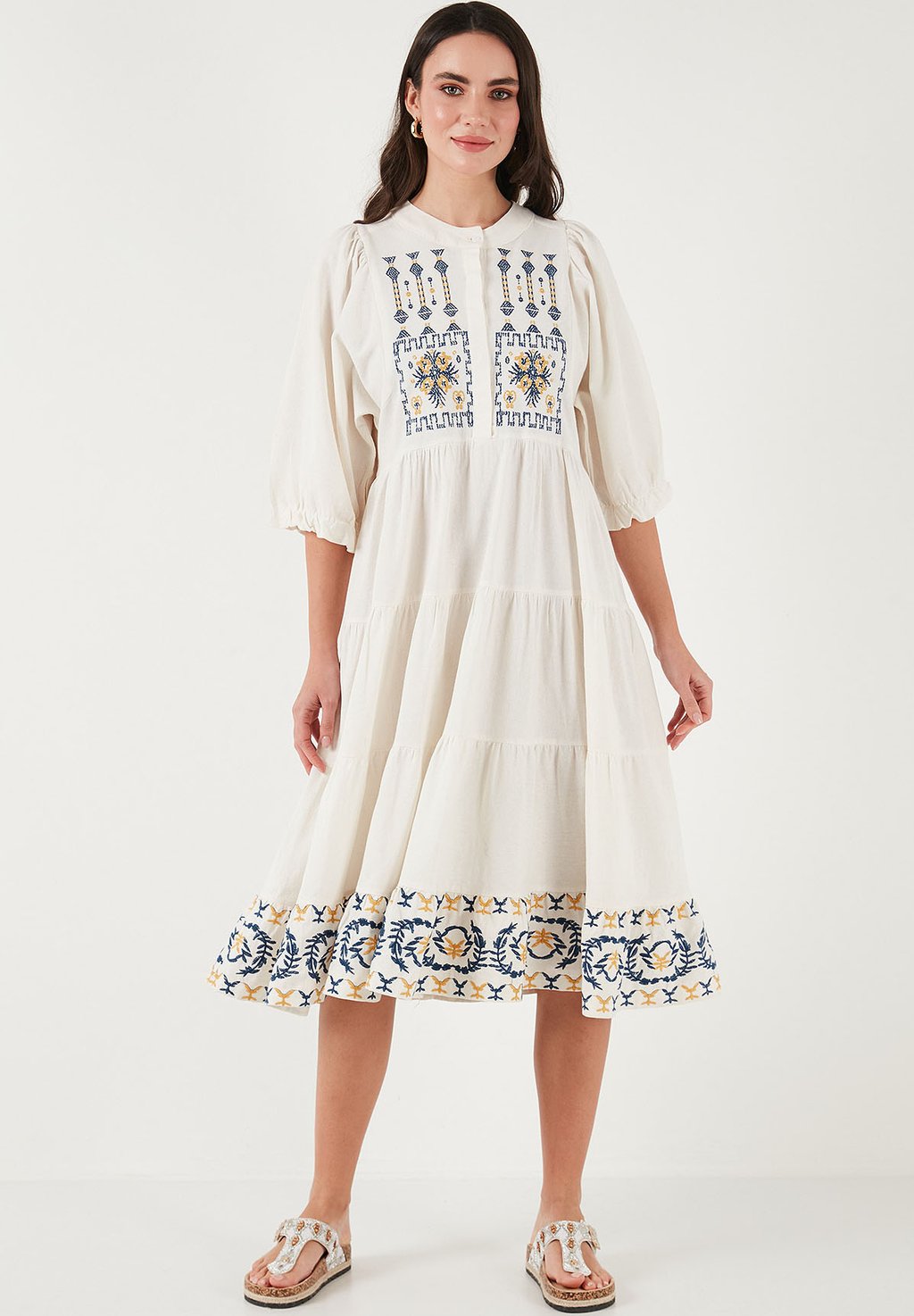 

Платье-рубашка REGULAR FIT LELA, бежевый
