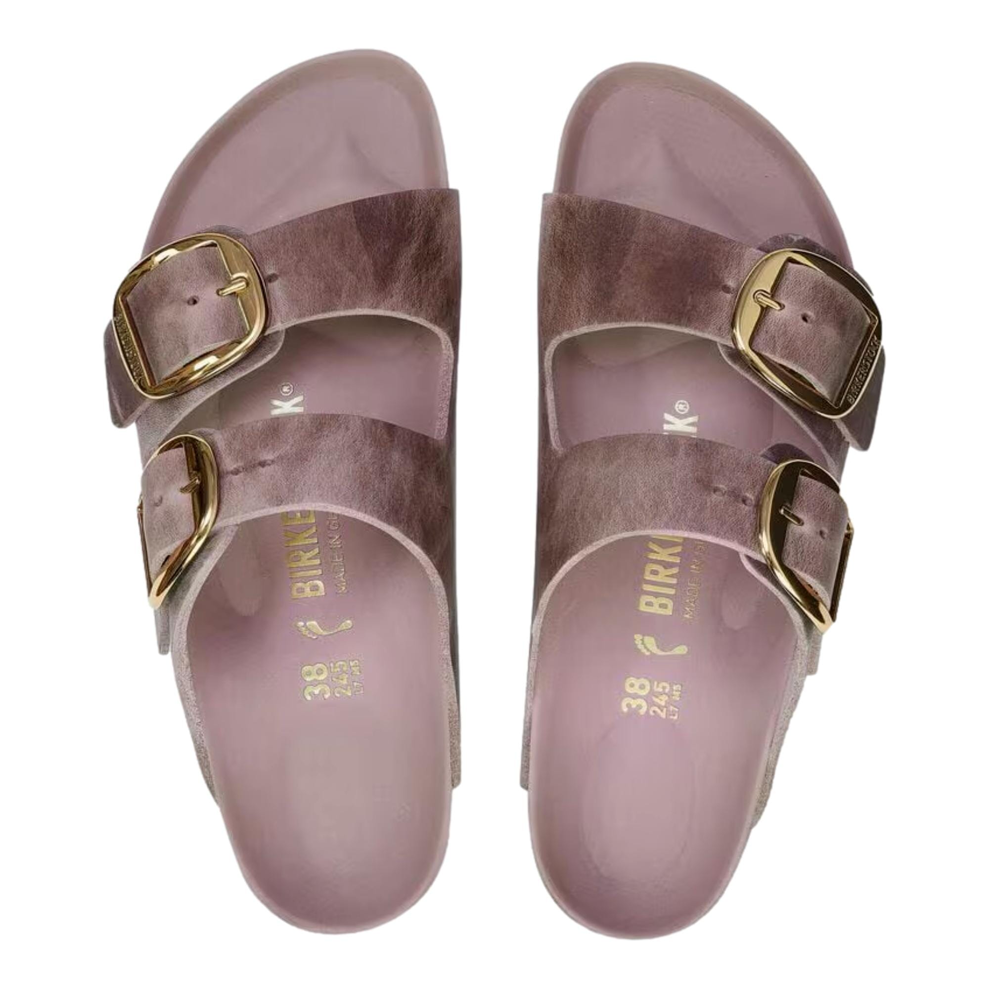 Биркеншток Аризона Биг Бакл Лавандер 1029267 Женские мюли Birkenstock, фиолетовый — фото 4
