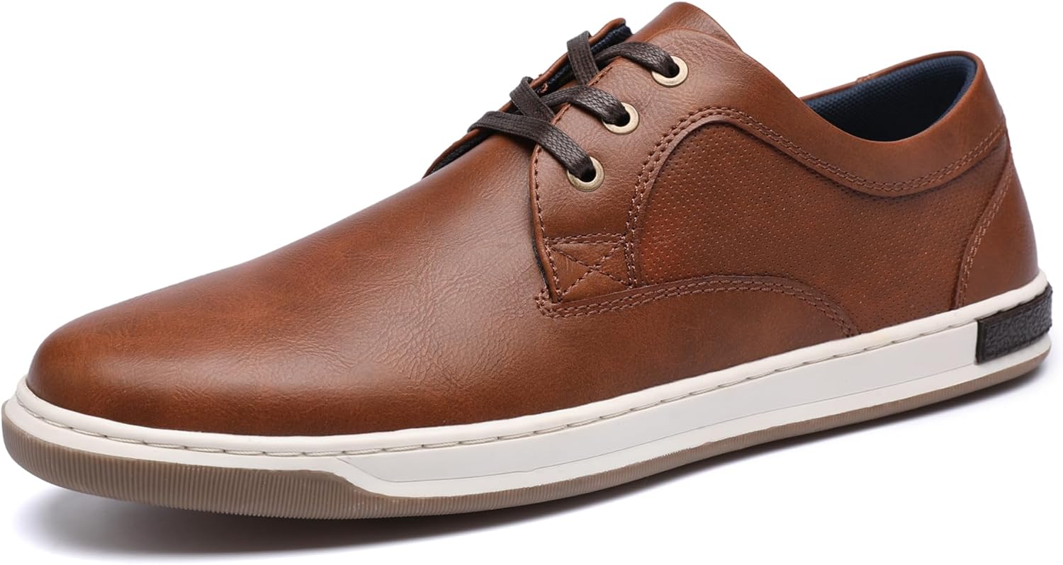 

Мужские кроссовки DECARSDZ Классические ретро повседневные туфли Деловые оксфорды для мужчин, коричневый