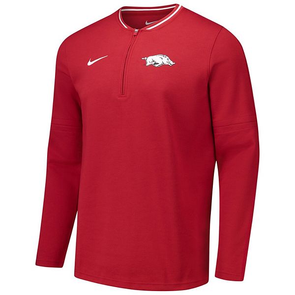 Мужская куртка-бомбер Arkansas Razorbacks с молнией на четверть Nike — фото 3
