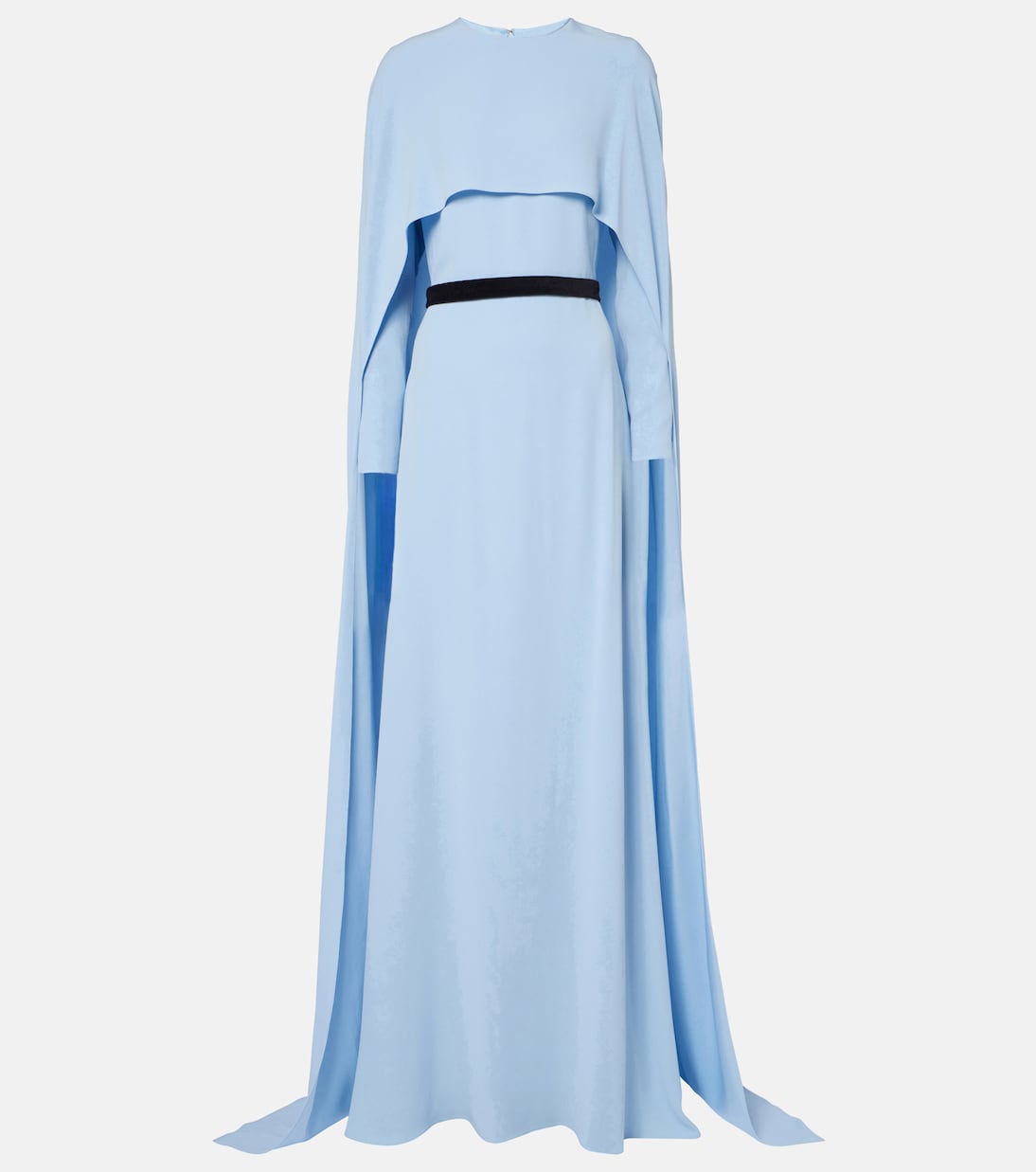 

Платье-накидка с атласом от Наташи Markarian, Powder Blue