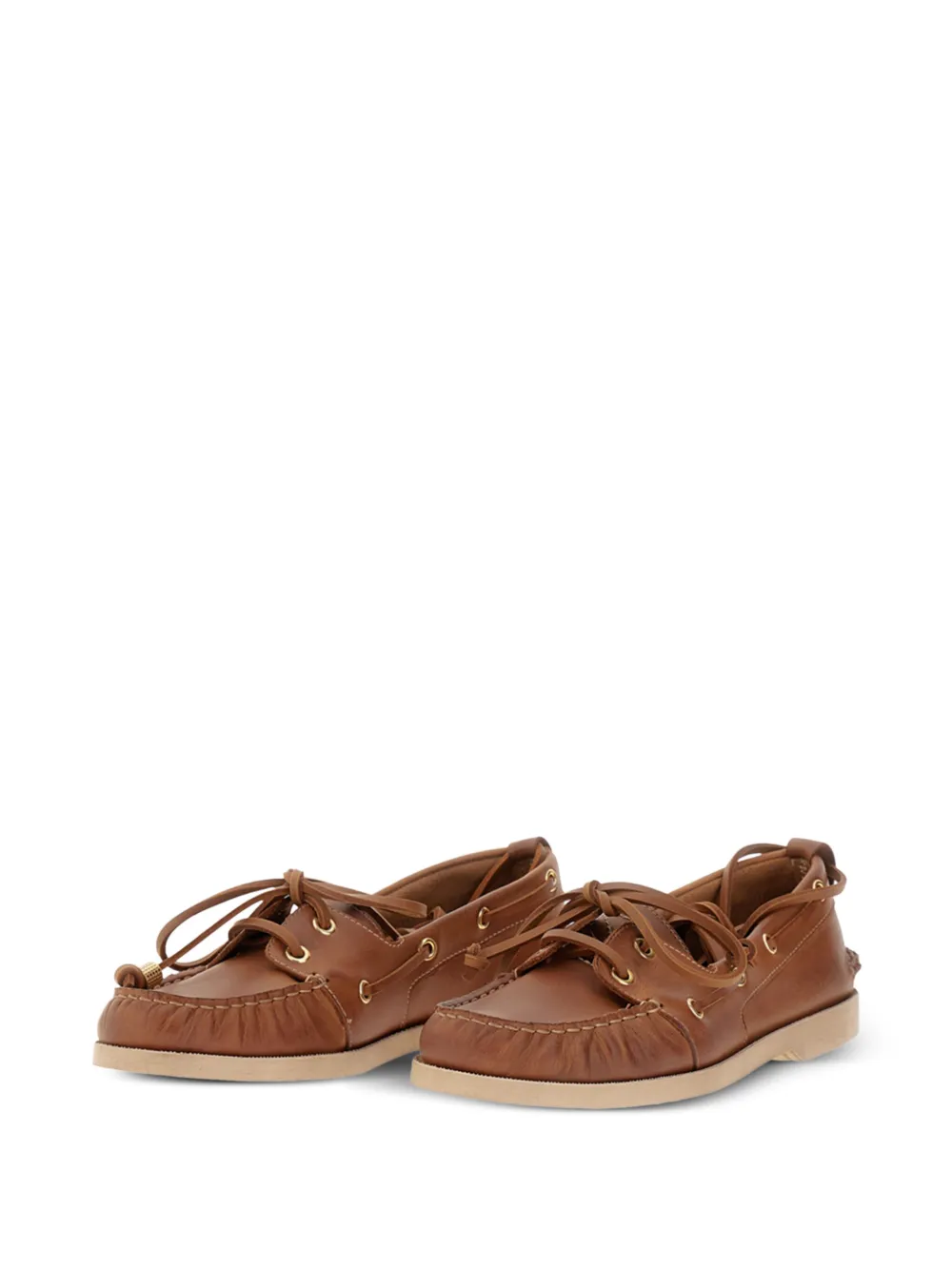 Кожаные туфли на шнуровке GOLDEN GOOSE, коричневый