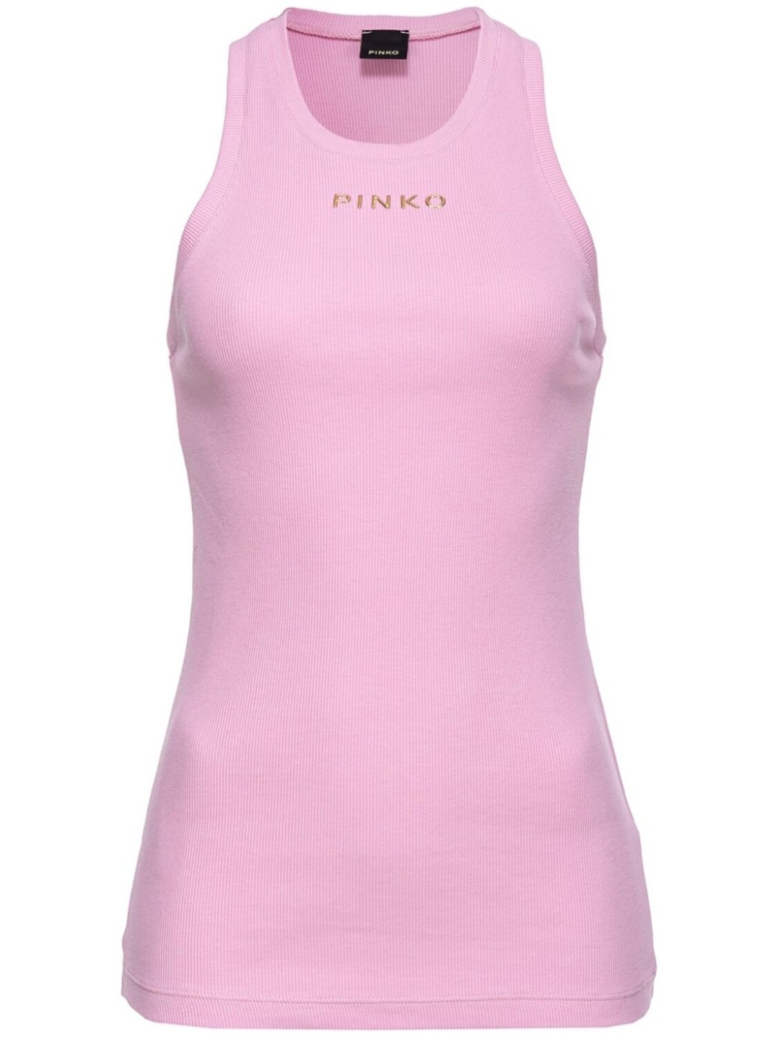 

PINKO топ с логотипом, розовый