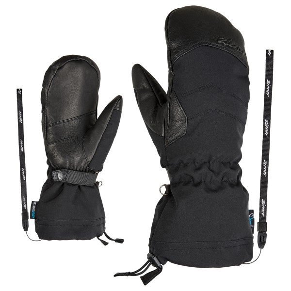 

Женские перчатки kilati aquashield aw mitten glove - sleeves Ziener, черный