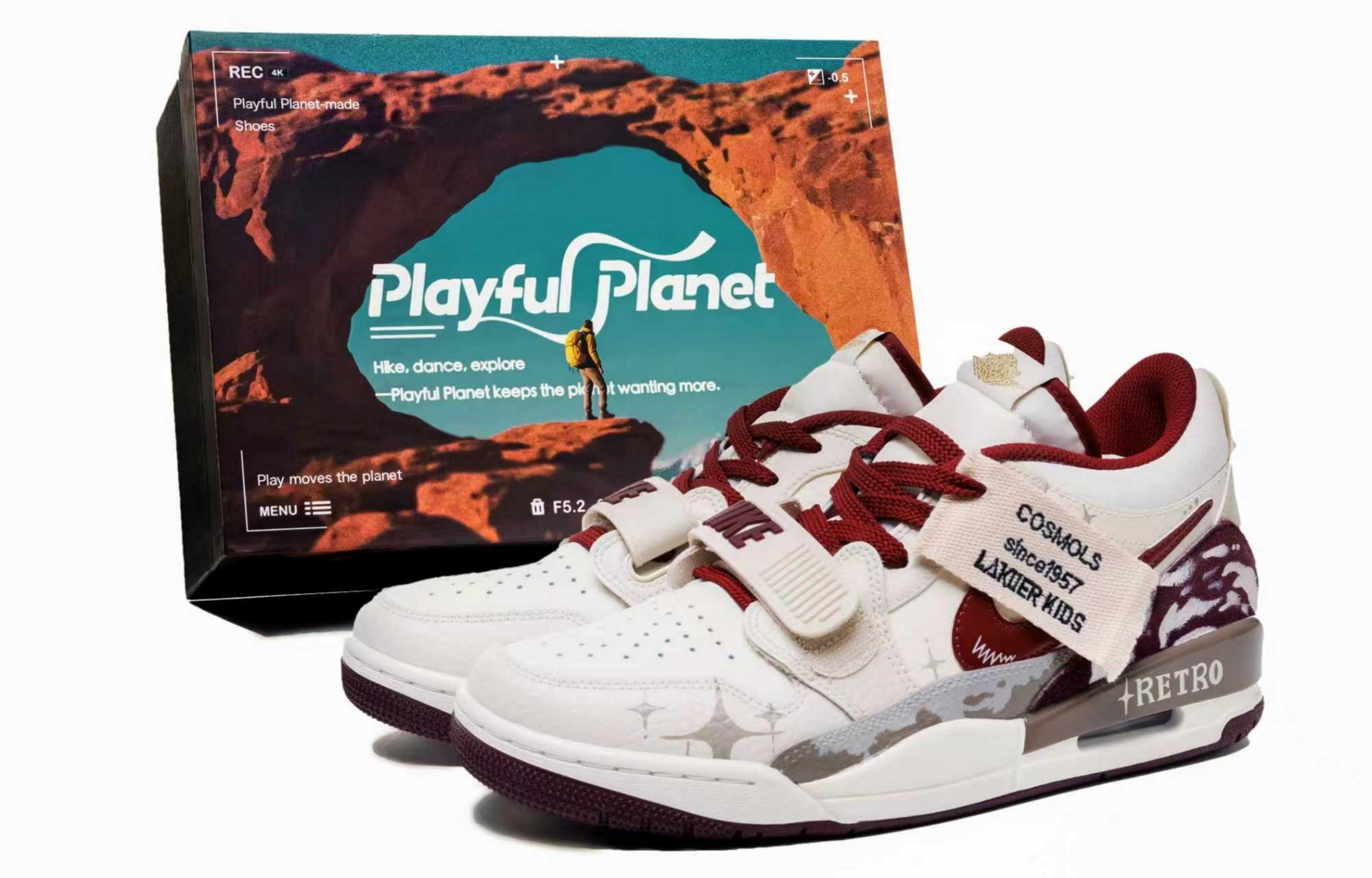 

Легкие баскетбольные кроссовки мужские low top с технологией Legacy 312 Cushioning и износостойкой подошвой Jordan, бежевый/коричневый