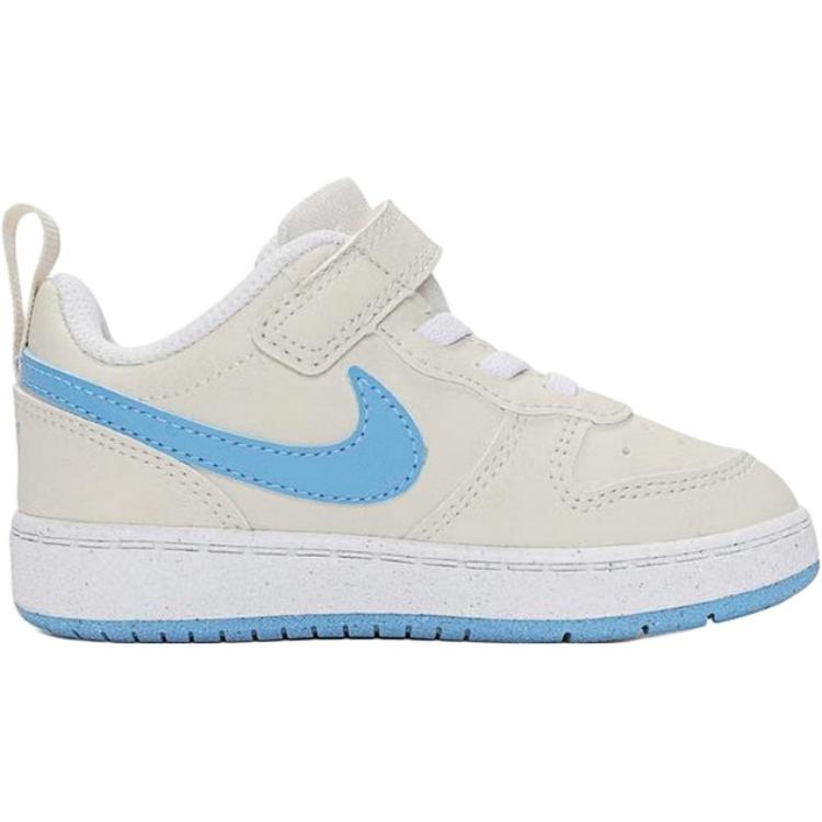 Court Borough нескользящая износостойкая низкая детская обувь beige для малышей Nike, бежевый — фото 3