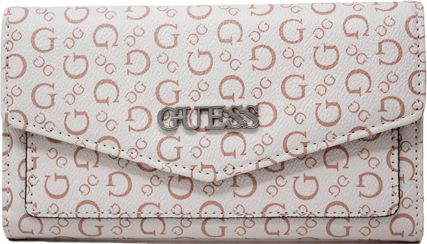 

Кошелек Guess Women's Rainbow Logo Trifold Slim Wallet - белый многоцветный