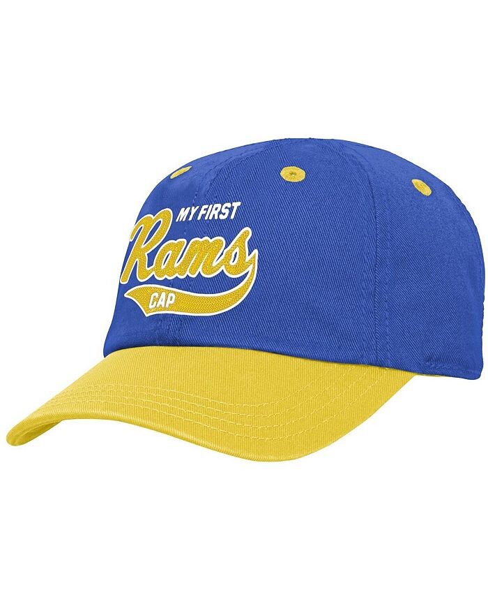 

Гибкая шапка Los Angeles Rams My First с напуском и хвостом для мальчиков-младенцев Royal и Gold Outerstuff, мультиколор