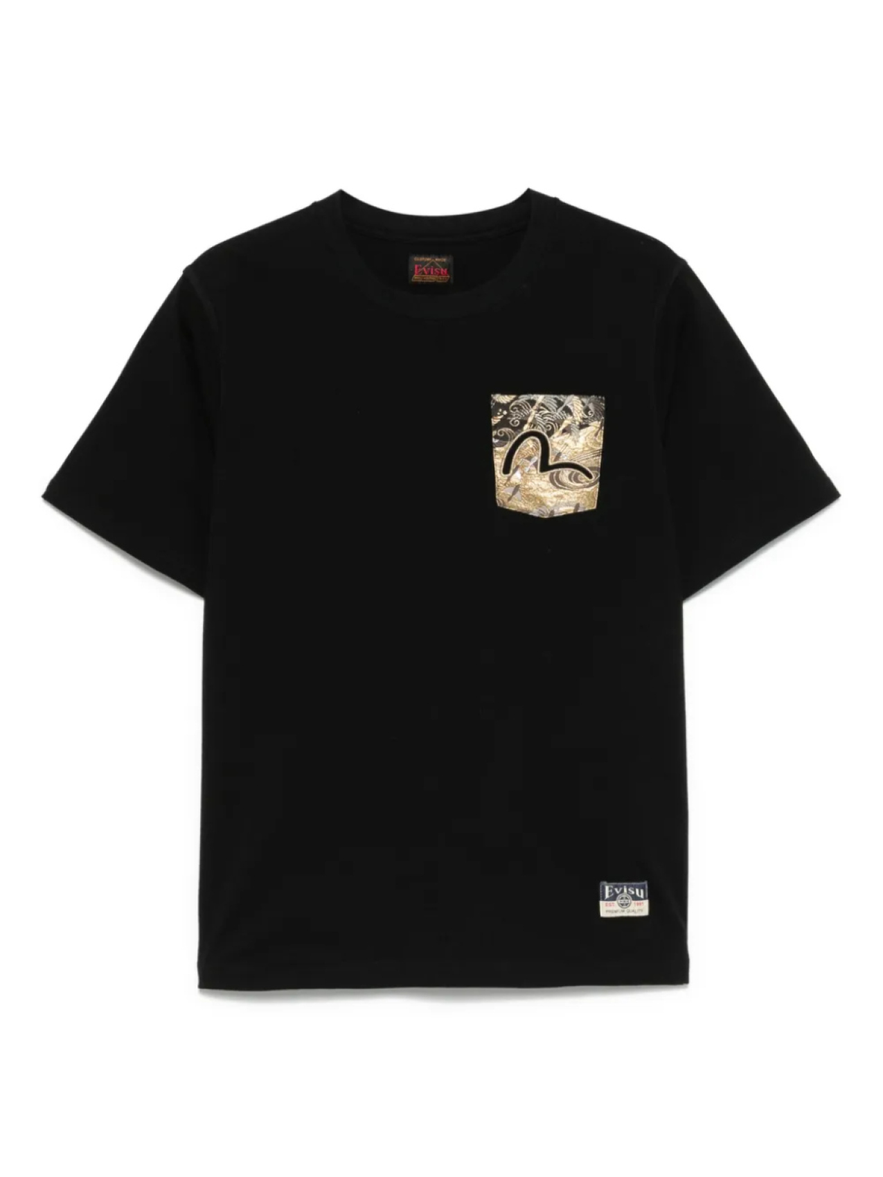 

Футболка с вышивкой «Благоприятное облако» EVISU, черный