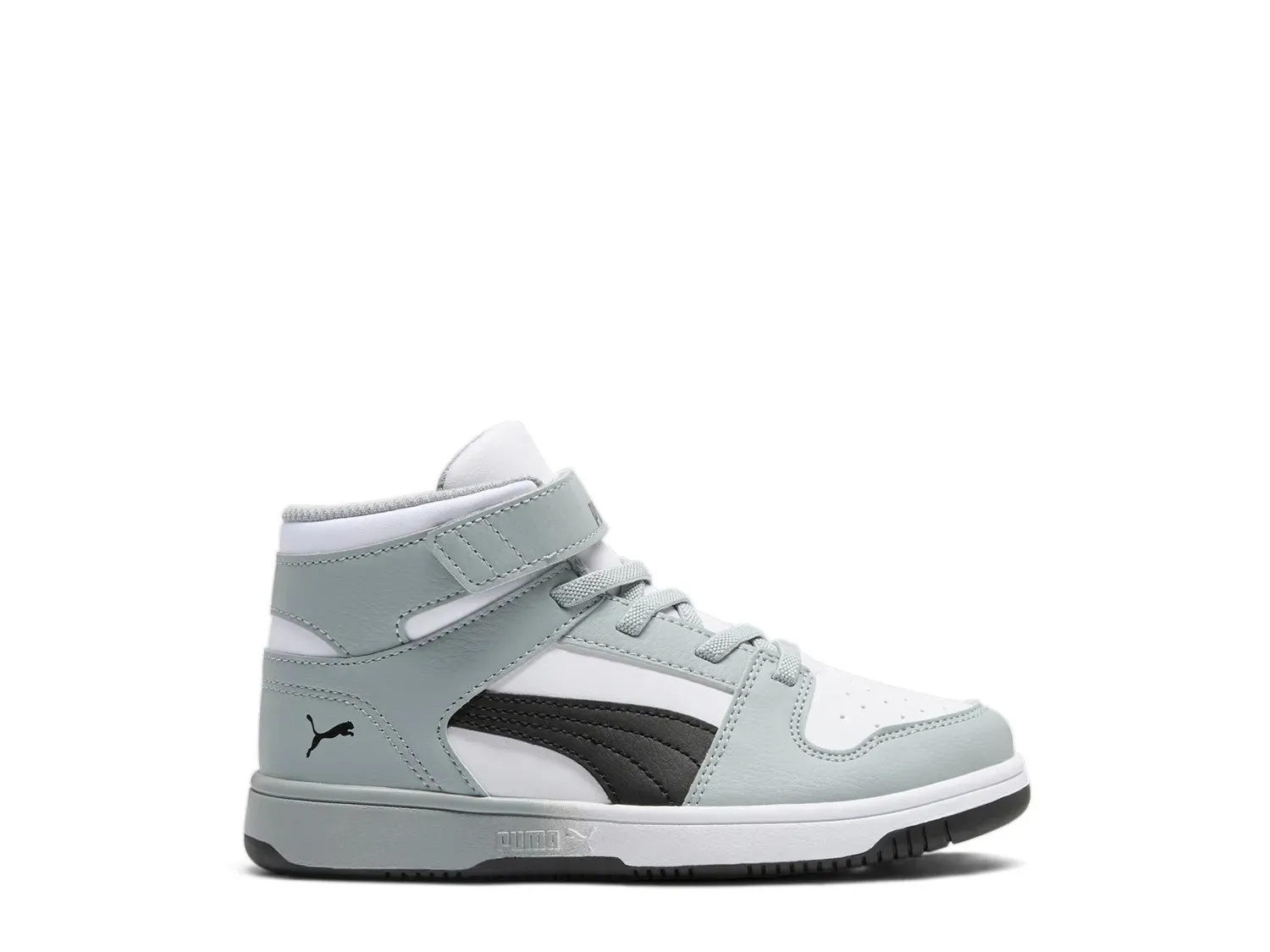 

Кроссовки Puma Rebound Layup SL — детские, серые/белые
