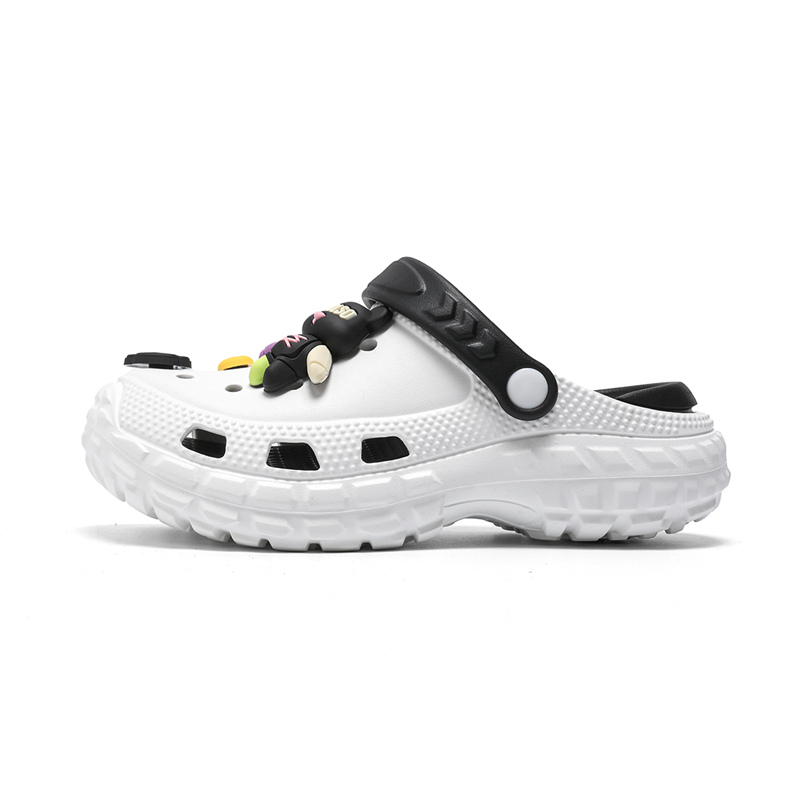 SEMIR Клоги женские бело-черные, цвет White Black