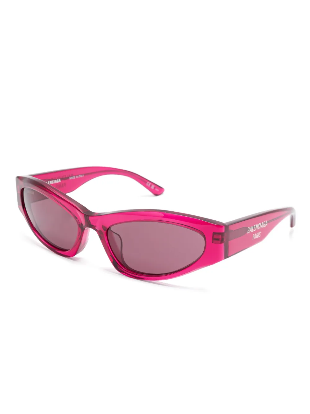 Солнцезащитные очки в оправе 'кошачий глаз' Balenciaga Eyewear, розовый — фото 2