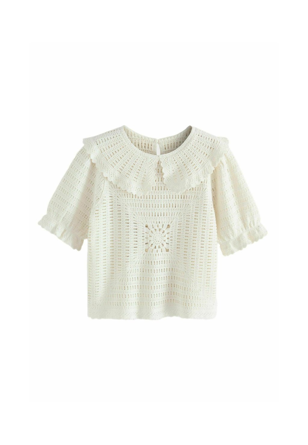 

Футболка с принтом COLLARED SHORT SLEEVE Next, белый