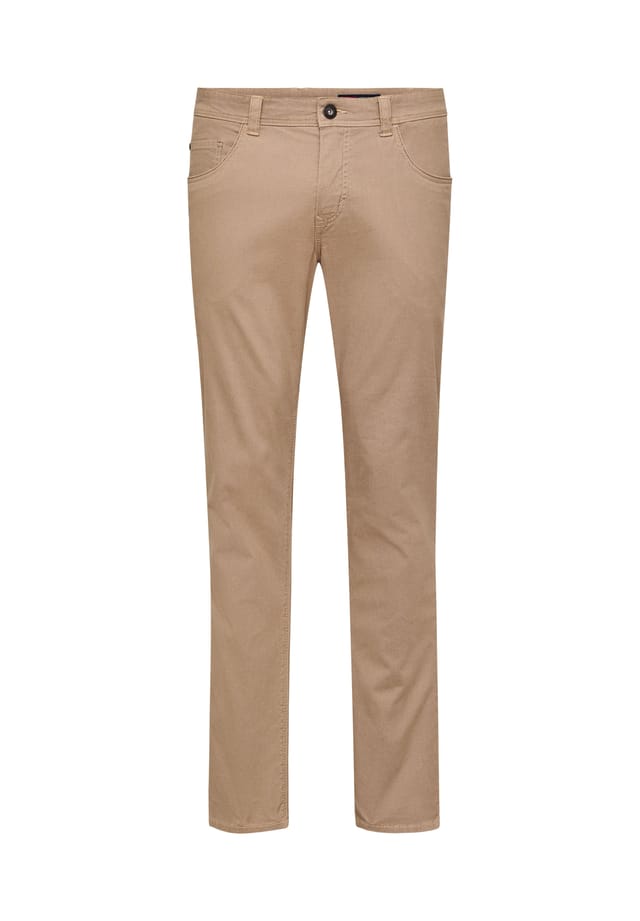 

Брюки-Трубы из ткани Slim-Fit с пятью карманами Paddock'S, бежевый