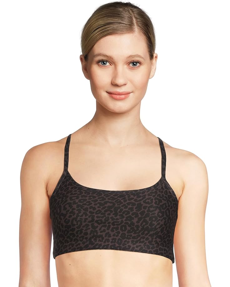 

Женский топ Beyond Yoga Softmark Slim Racerback, Espresso Leopard