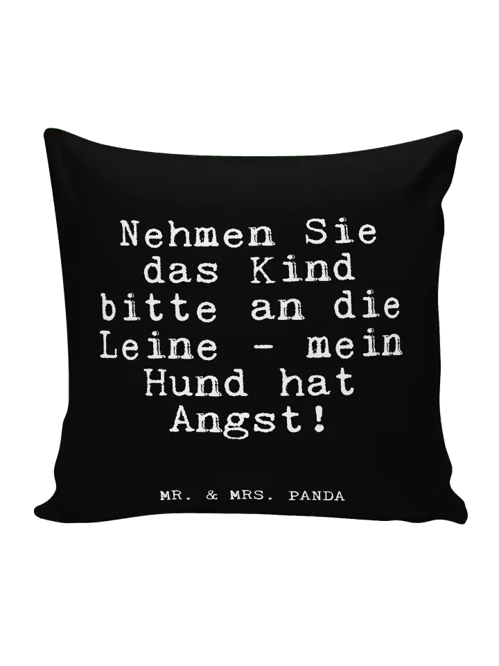 

Подушка Mr & Mrs Panda 40x40 Nehmen Sie das Kind, черный