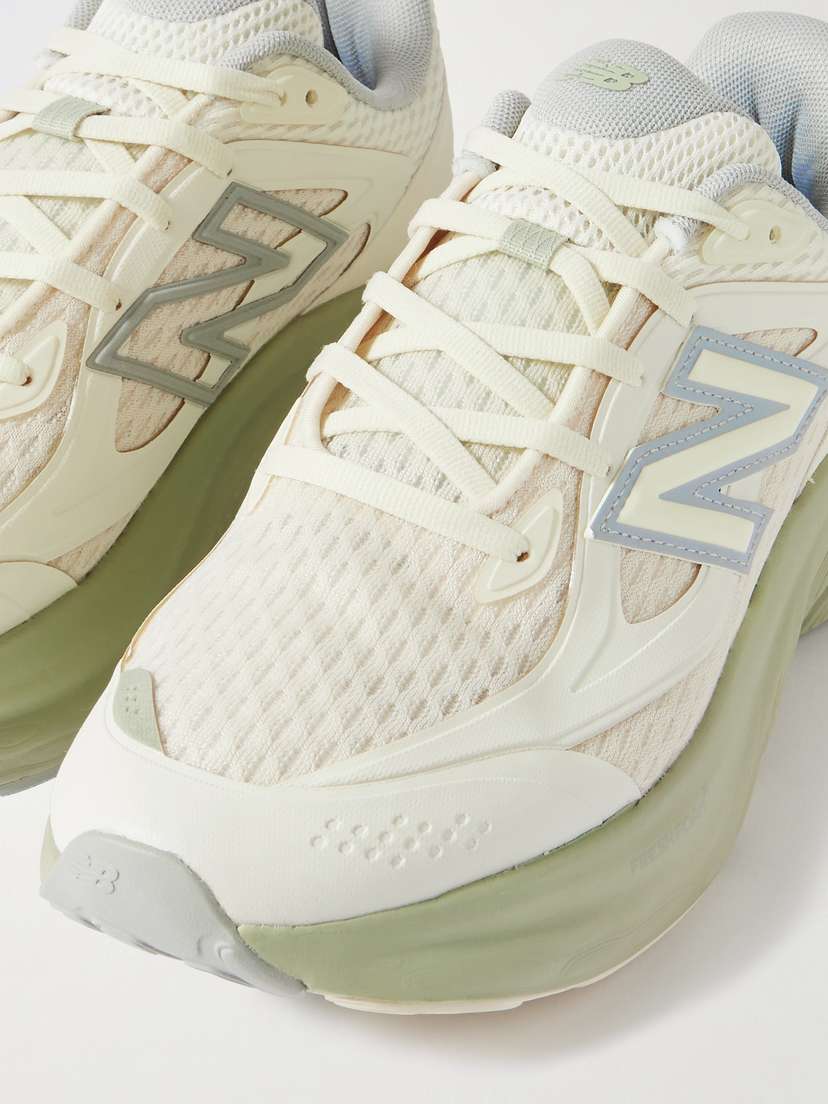 1080 кроссовки с резиновой отделкой из сетки New Balance, бежевый — фото 4