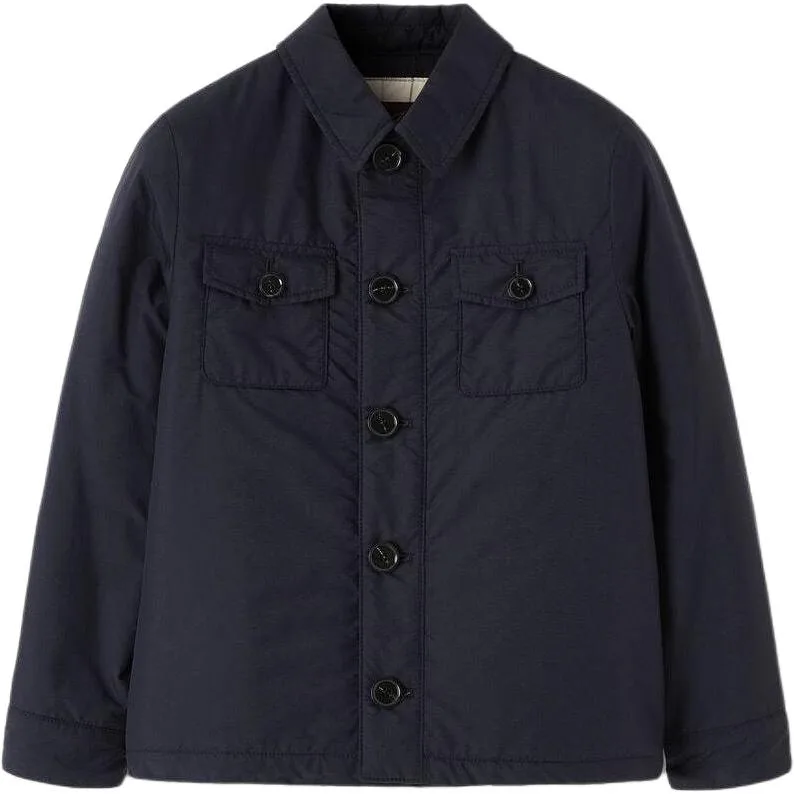 Утепленная куртка SS26 Regular Fit для детей Loro Piana, морской синий