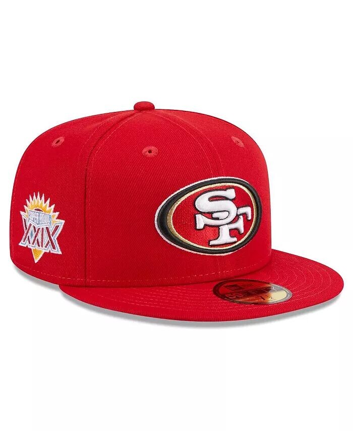 

Мужская кепка Scarlet San Francisco 49ers с основной нашивкой 59FIFTY New Era, красный