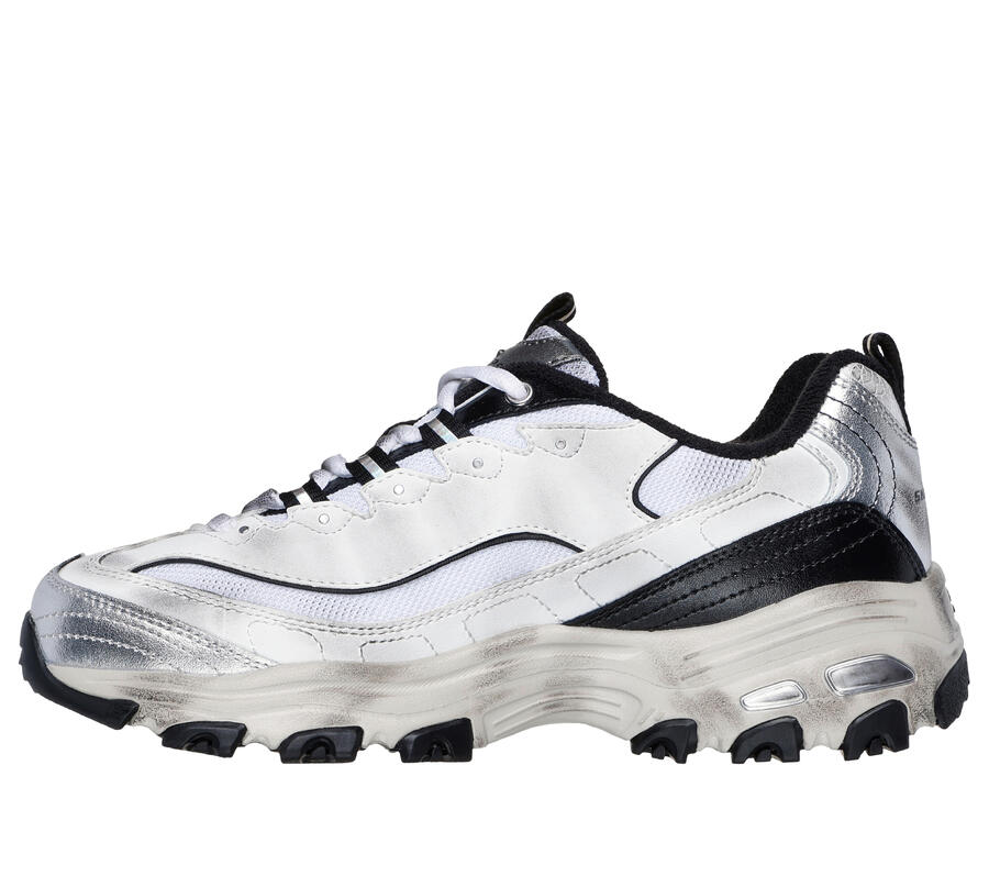 SKECHERS Женские кроссовки D'LITES VINTAGE VISION, черные/разноцветные — фото 4