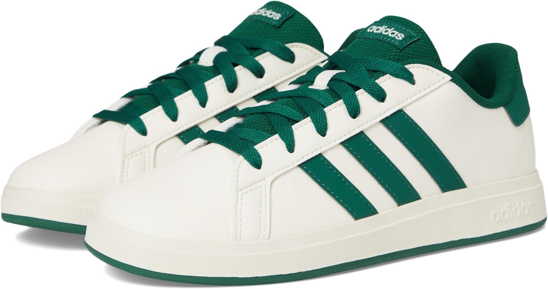 

Кроссовки Adidas Kids Grand Court 2.0 Shoes, Off White/Collegiate Green/Black