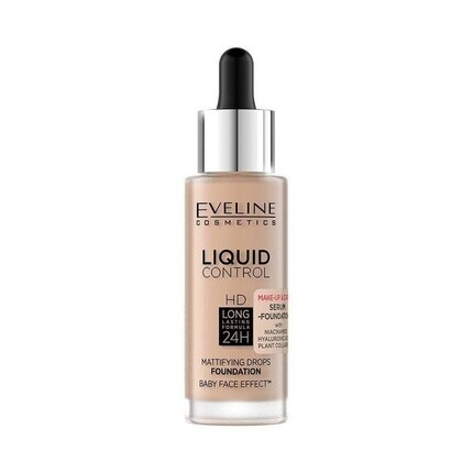 

Eveline Liquid Control HD Тональный крем с ниацинамидом 32 мл 035 Нейтральный бежевый