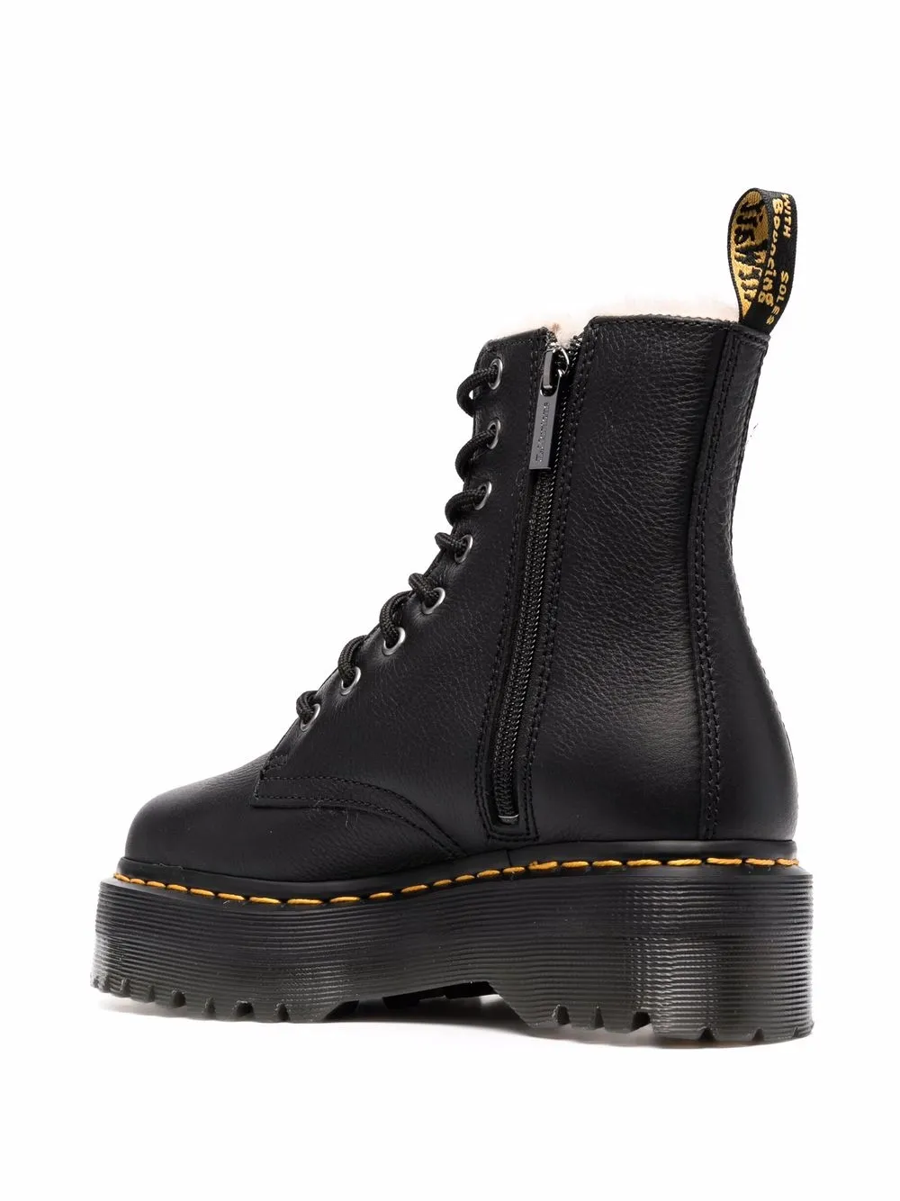 Мужские ботинки Dr. Martens Jadon III Vintage Pisa кожаные на платформе, черный — фото 3