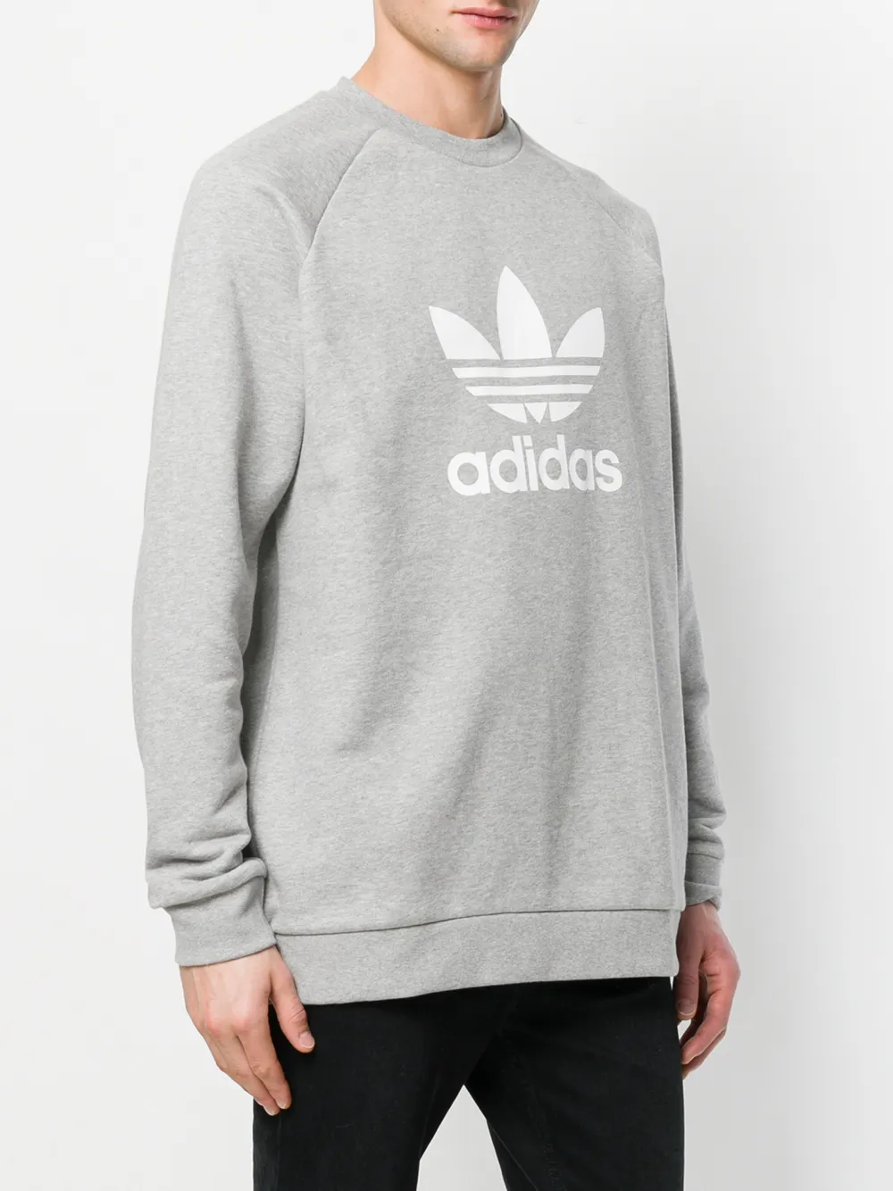 Толстовка  'trefoil' adidas, серый — фото 3