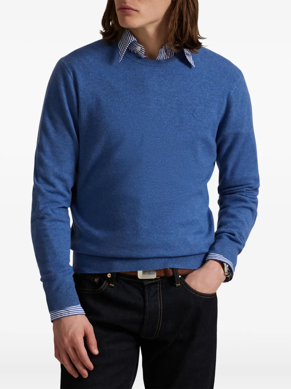 Свитер Polo Pony POLO RALPH LAUREN, синий — фото 3