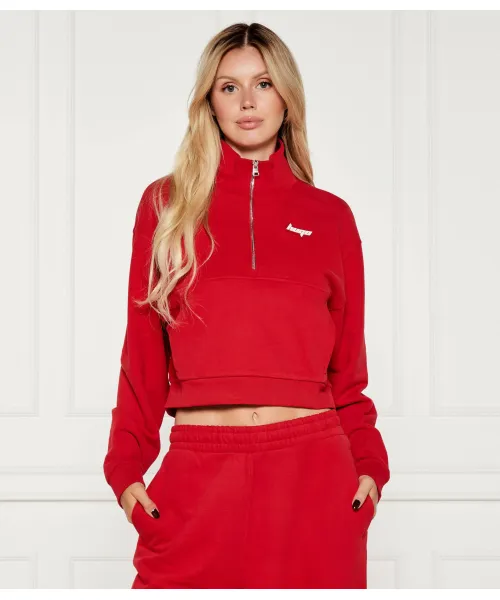 

Золотая толстовка_b Cropped fit Hugo Blue, красный