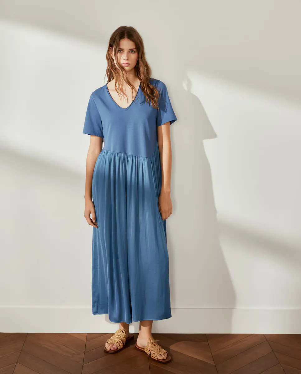 

Женское платье с коротким рукавом Southern Cotton, индиго