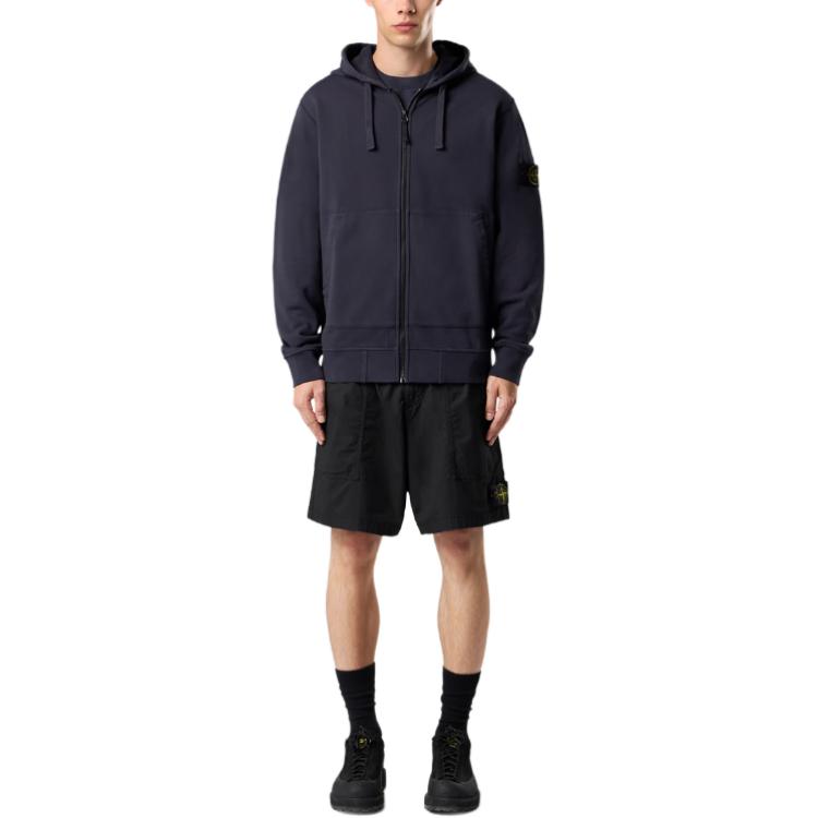 Толстовка с застежкой-молнией Stone Island, ink синий — фото 3