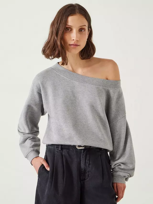 

Толстовка HUSH Carlota Relaxed Fit, цвет grey marl