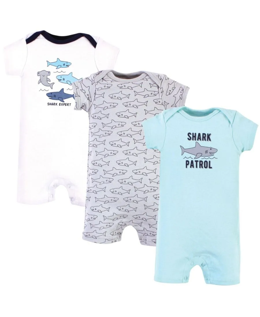Мягкие хлопковые комбинезоны Hudson Baby, Shark Patrol
