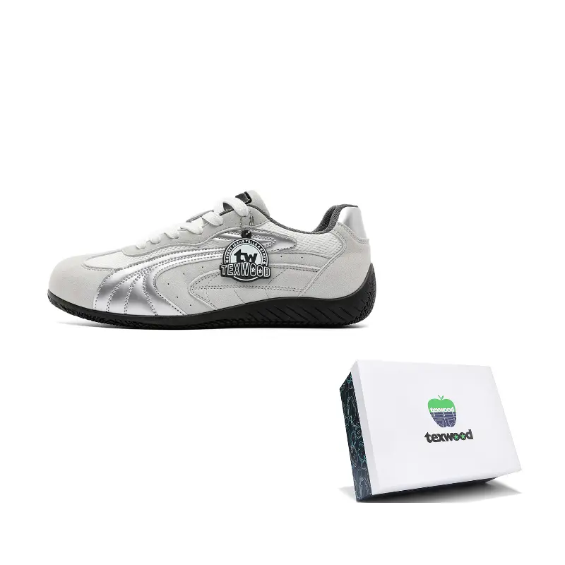 

TEXWOOD Кроссовки мужские низкие повседневные серебристые, цвет Silver