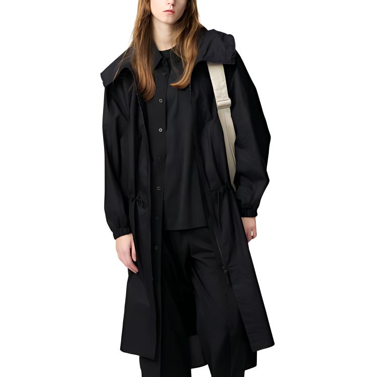 

UNIQLO Тренч женский черный, Black