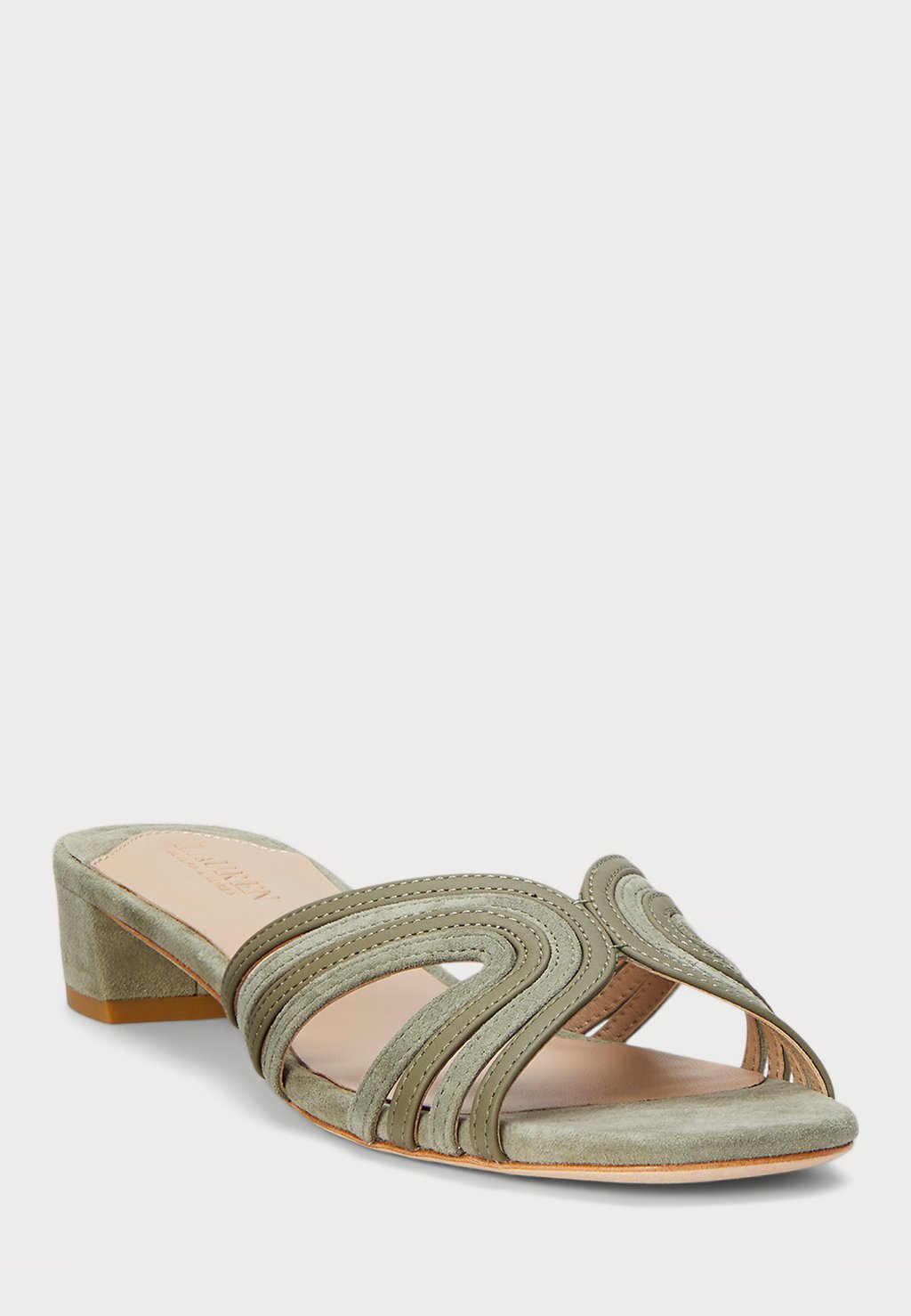 Сандалии SUEDE & LEATHER MULTISTRAP SANDAL Lauren Ralph Lauren, светло-зеленый — фото 2