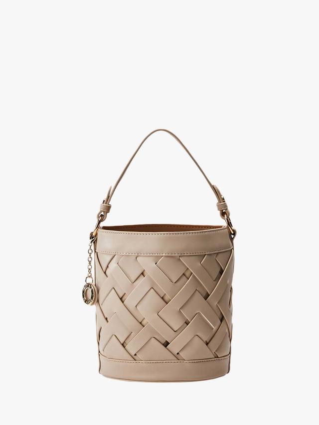 

Кожаная сумка-ведро Trelly Moda in Pelle, Off White