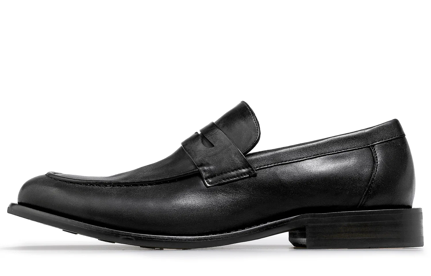 Desai Top Grain Cow Leather Men's Casual Shoes Men's Black