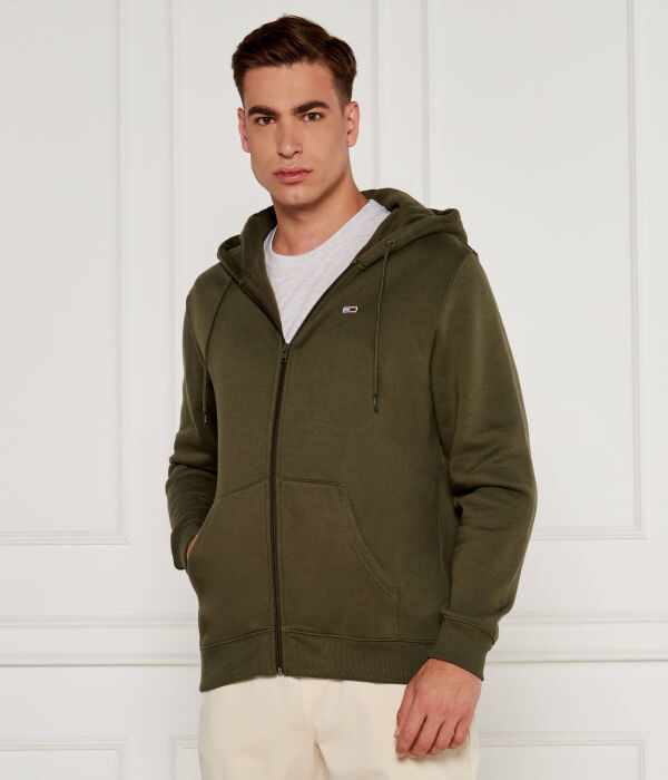 

Толстовка мужская Tommy Jeans на молнии с капюшоном, зеленый