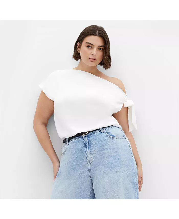 

Топ Elisa больших размеров CITY CHIC, белый