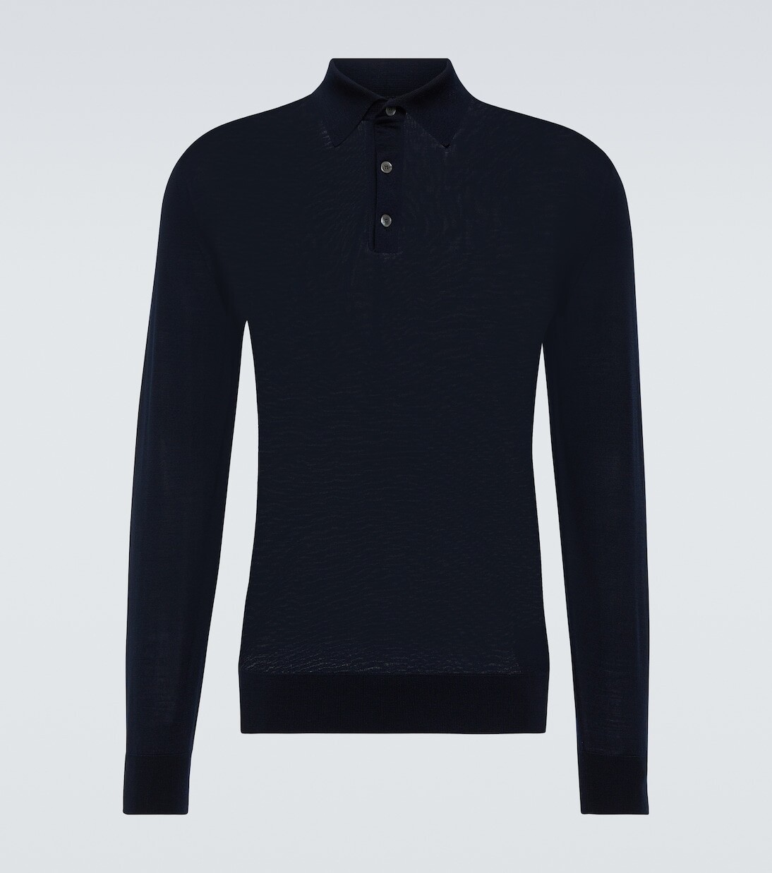 

Шерстяная рубашка-поло Zegna, синий